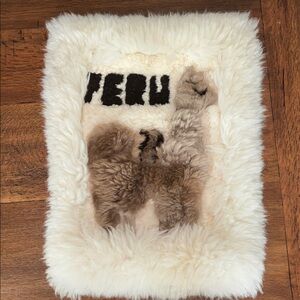 Peru Alpaca Fur Wall Hanging mini rug